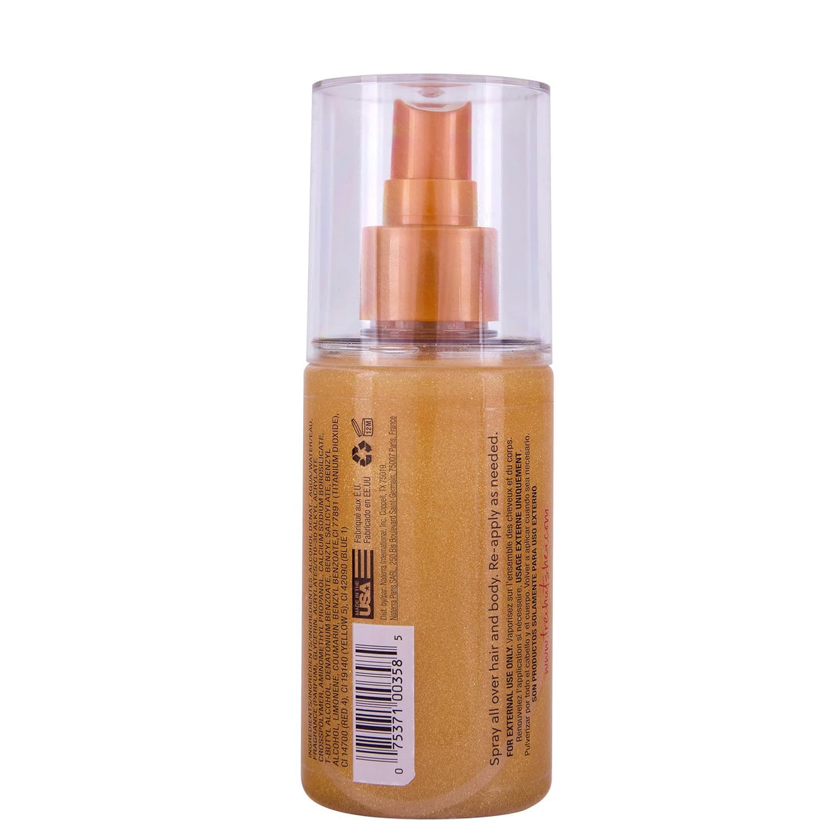 Tree Hut Hair & Body Mist Tropic Glow bottle side view