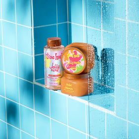 Tree Hut Jelly Bear Body Wash in a bathroom setting