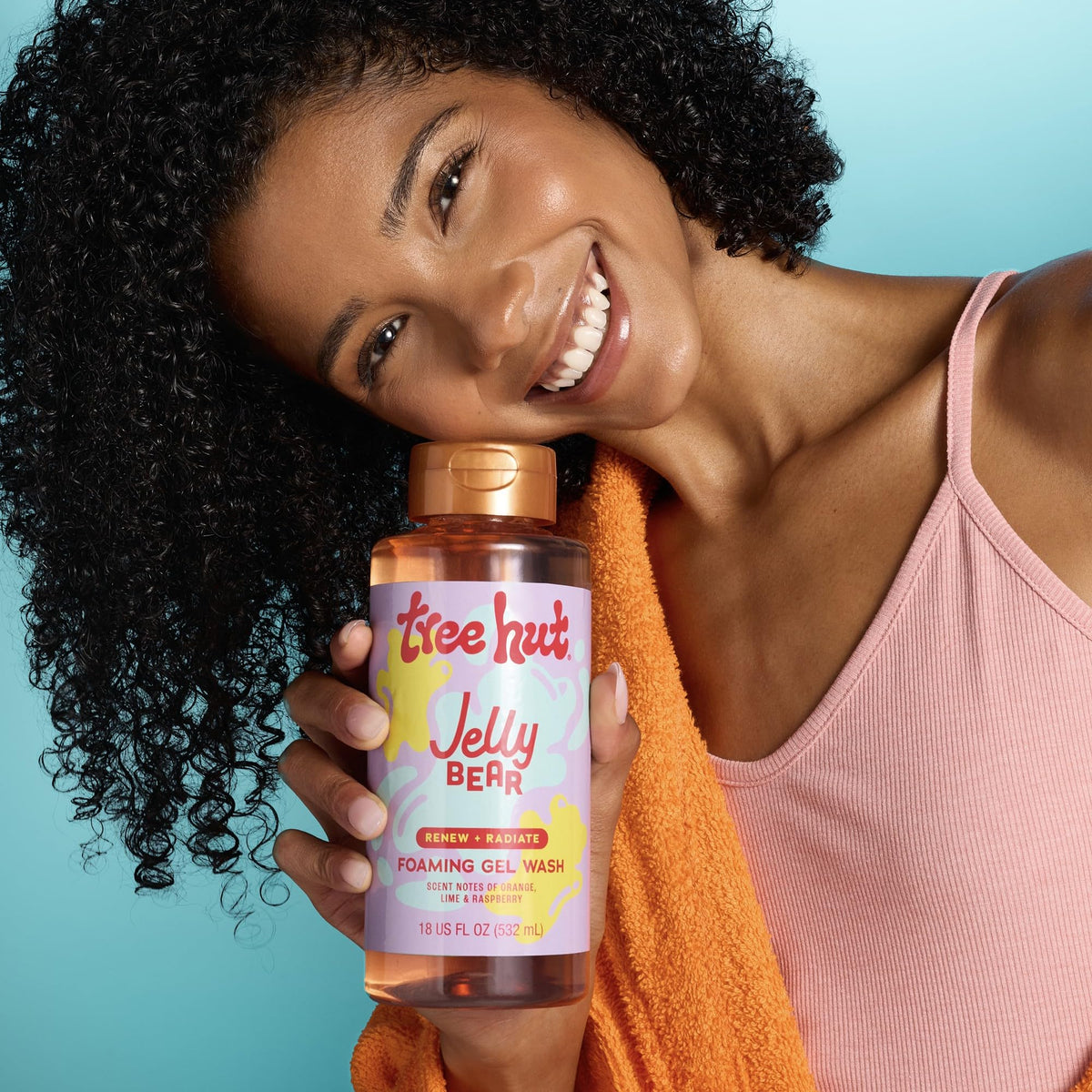 Tree Hut Jelly Bear Body Wash packaging with vibrant colours
