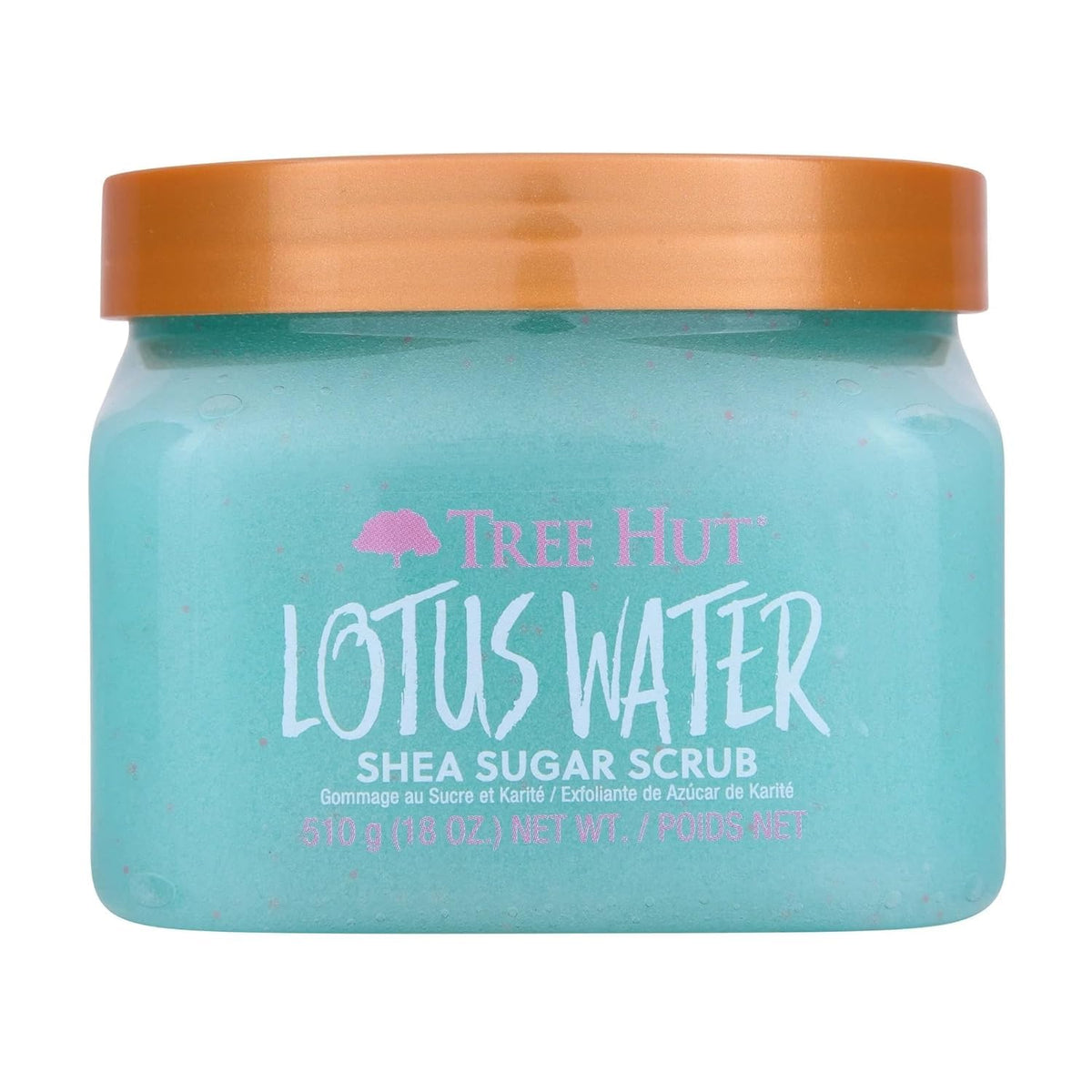 Tree Hut Lotus Water Body Scrub 18 oz front view