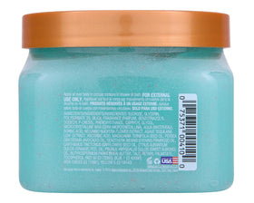 Tree Hut Lotus Water Body Scrub with ingredients displayed