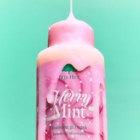 Tree Hut Merry Mint Foaming Gel Wash texture close-up