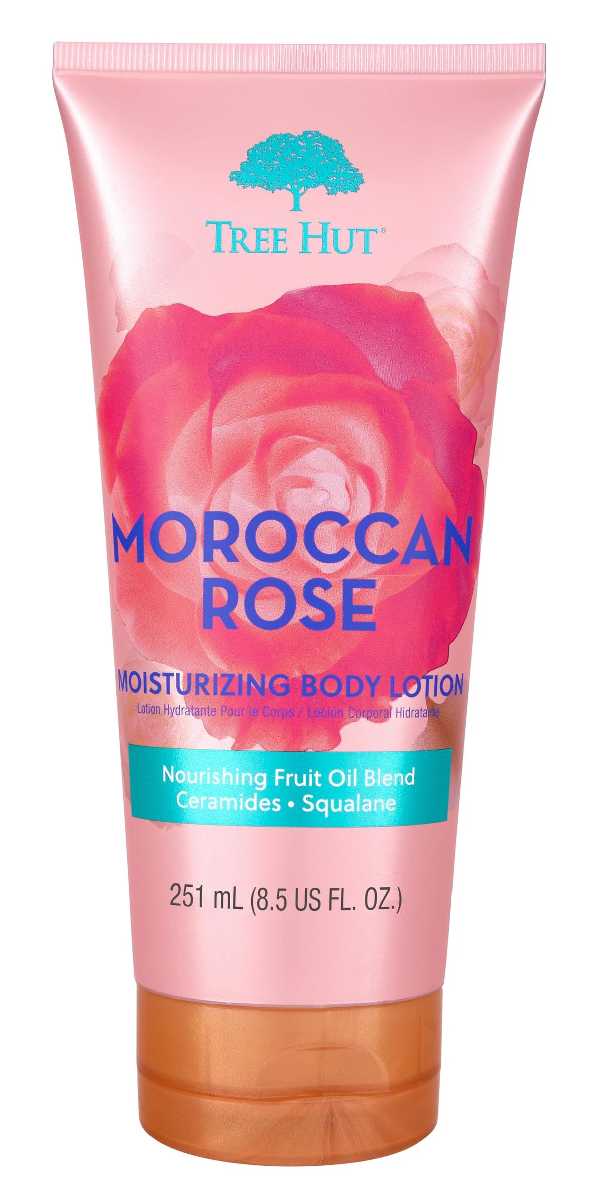 Tree Hut Moisturizing Body Lotion Moroccan Rose front view