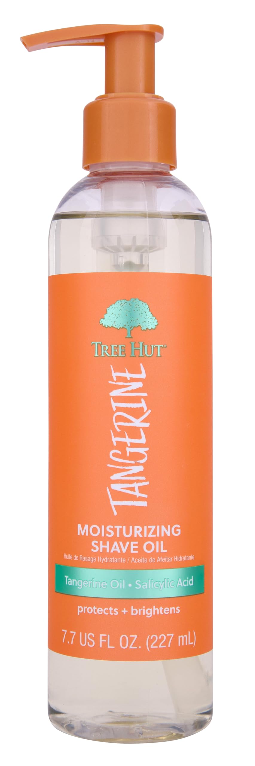 Tree Hut Moisturizing Shave Oil Tangerine 7.7 Fl Oz front view