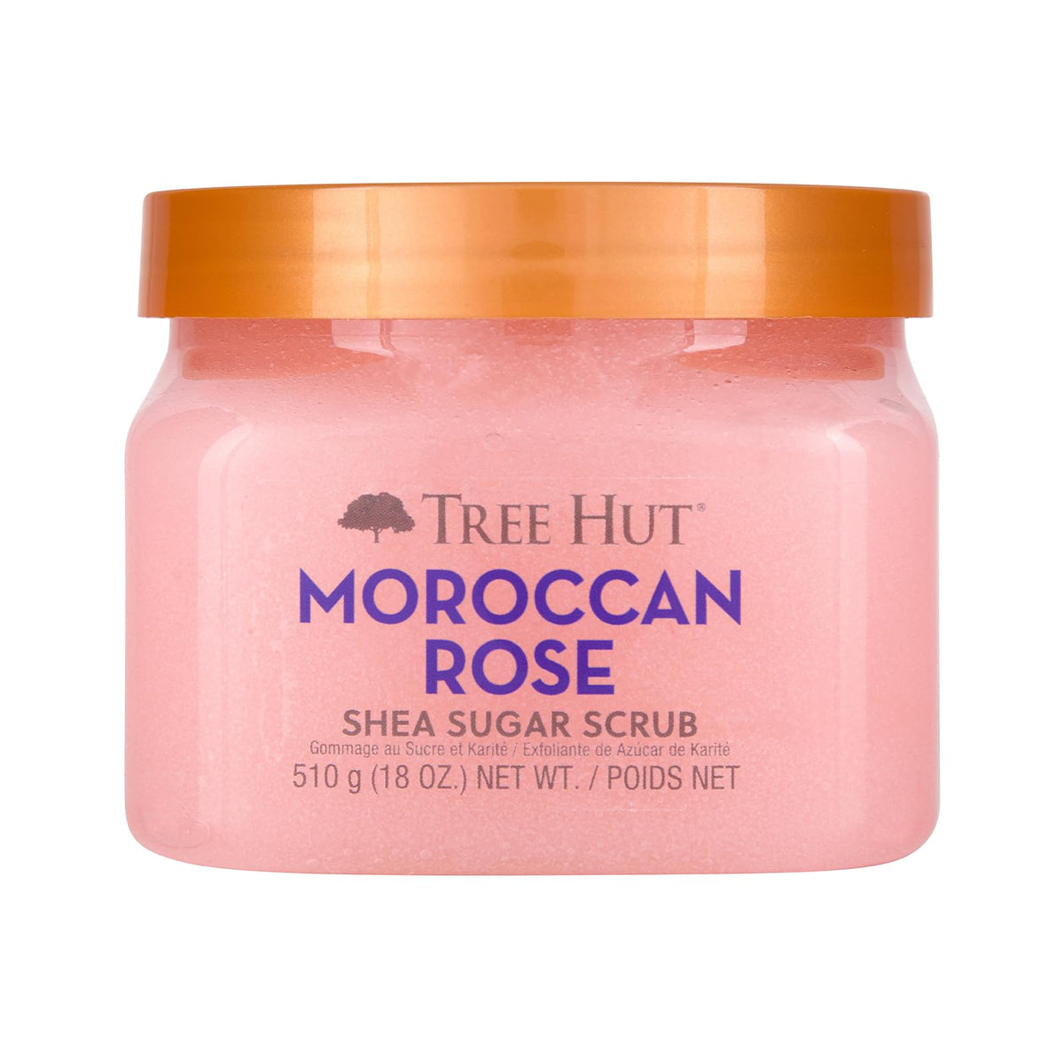 Tree Hut Moroccan Rose Body Scrub front view 18 oz