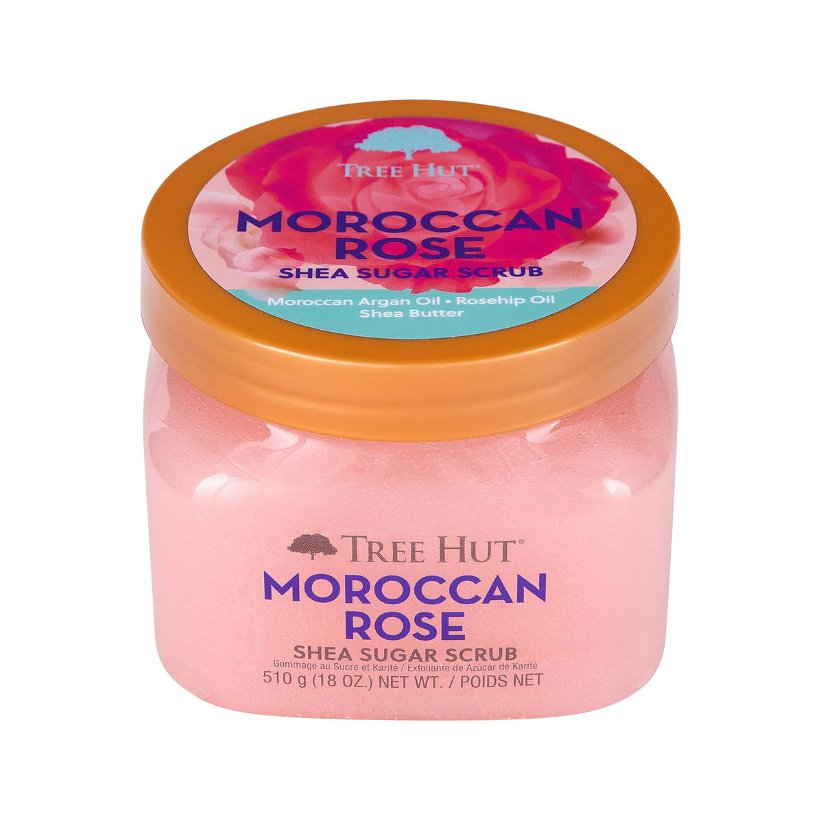 Tree Hut Moroccan Rose Body Scrub texture close-up