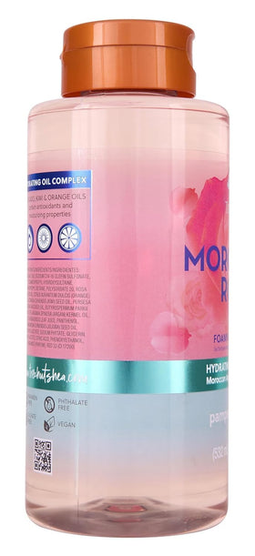 Tree Hut Moroccan Rose Foaming Gel Wash 18 oz back view
