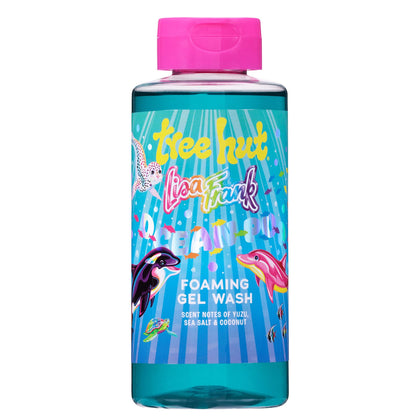 Tree Hut Ocean Pop Body Wash front view with tropical design