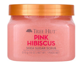Tree Hut Pink Hibiscus Body Scrub 18 Oz front view