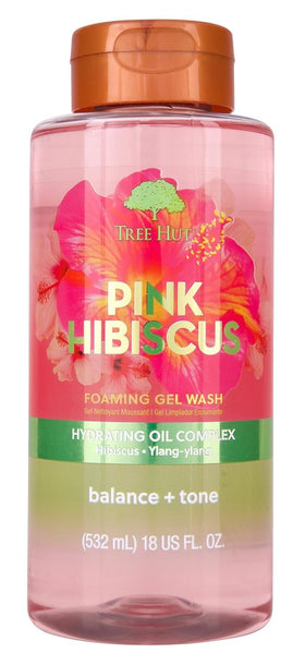 Tree Hut Pink Hibiscus Body Wash 18 Fl Oz front view
