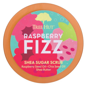 Tree Hut Raspberry Fizz Body Scrub close-up of texture