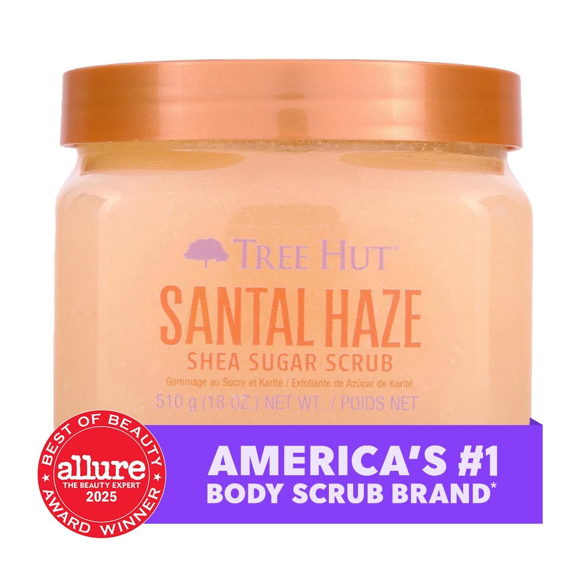 Tree Hut Santal Haze Body Scrub texture close-up
