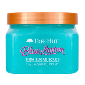 Tree Hut Shea Sugar Scrub Blue Lagoon 18 oz front view