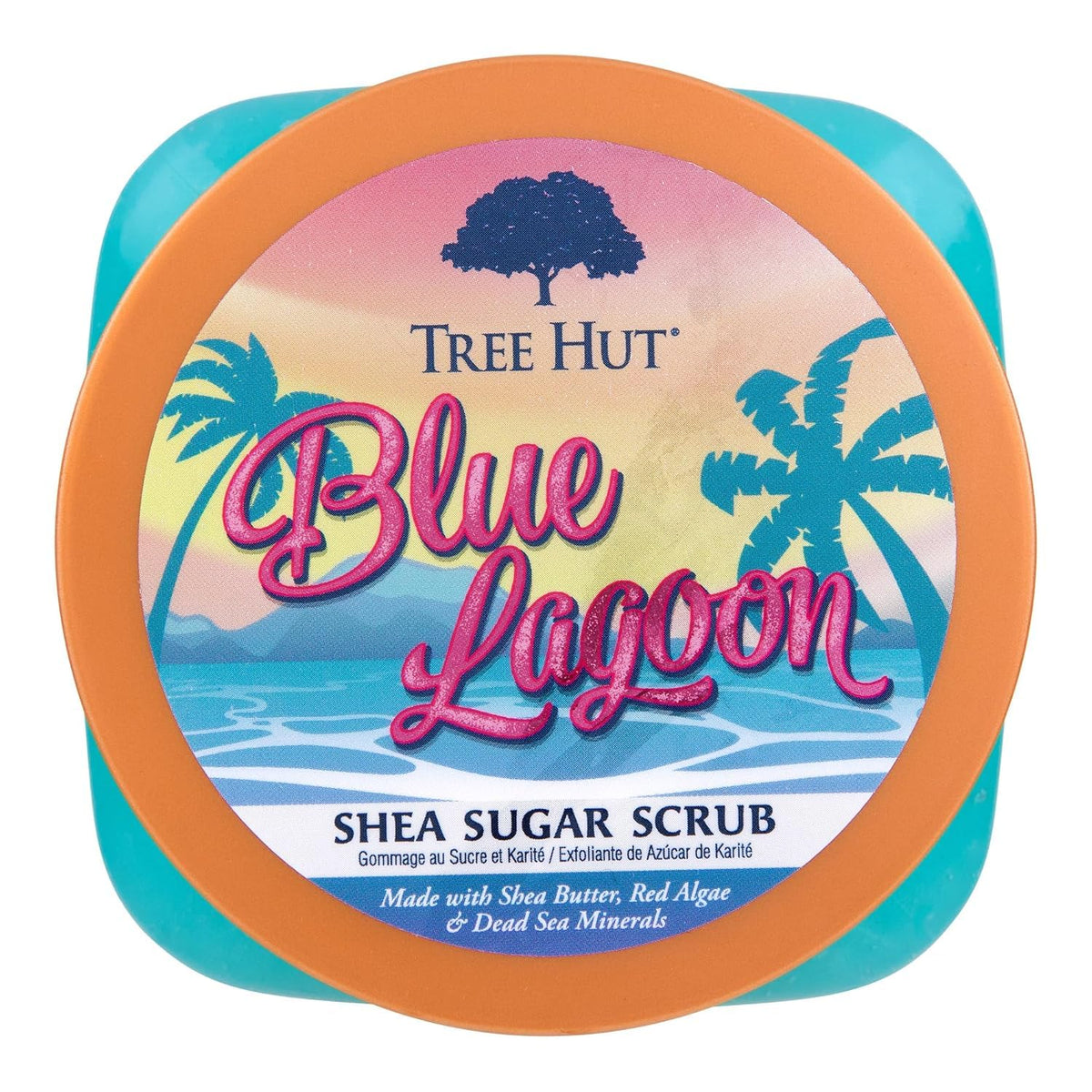 Tree Hut Shea Sugar Scrub Blue Lagoon 18 oz packaging