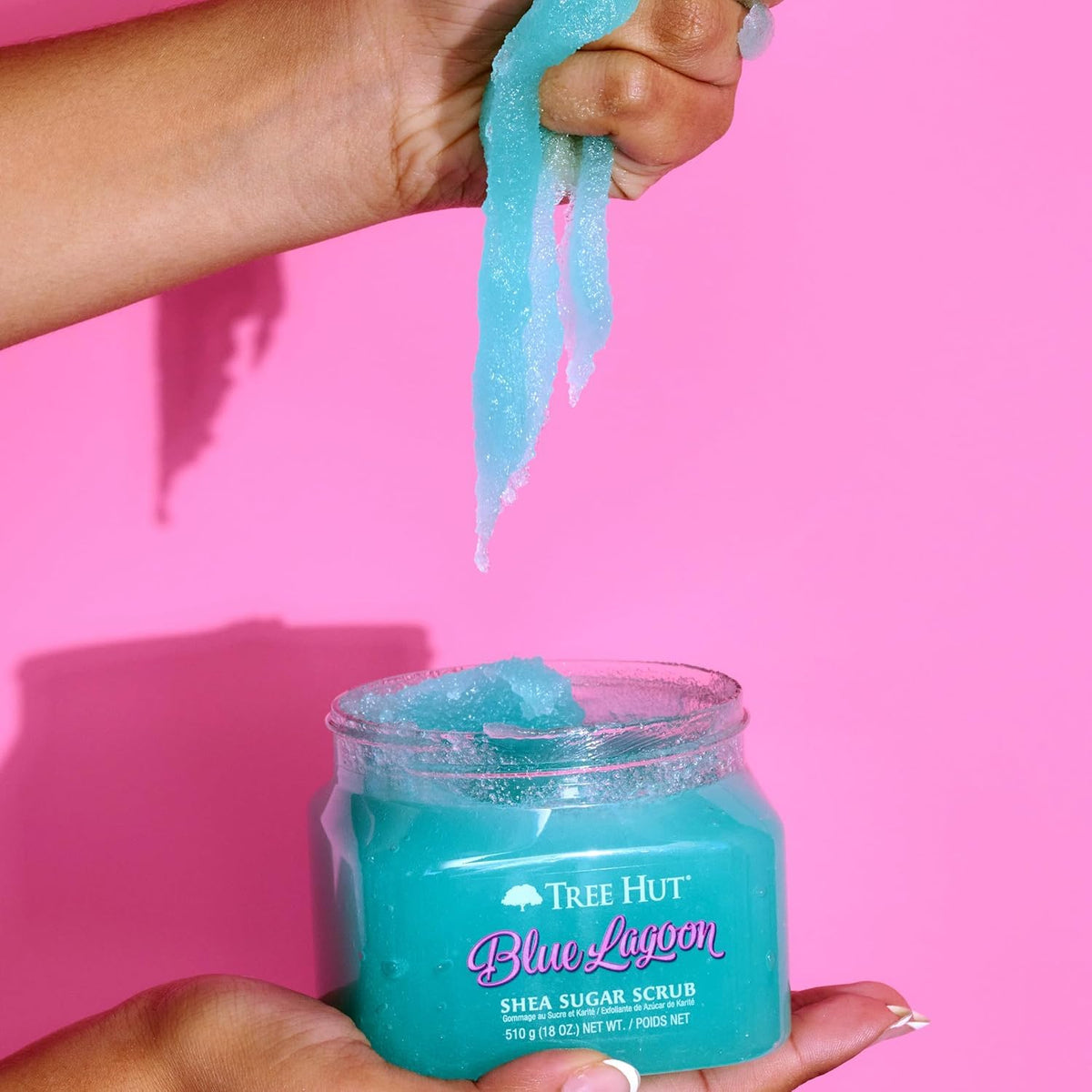 Tree Hut Shea Sugar Scrub Blue Lagoon with natural elements