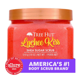 Tree Hut Shea Sugar Scrub Lychee Kiss packaging