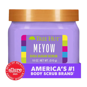Tree Hut Shea Sugar Scrub Meyow in bathroom setting
