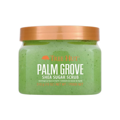 Tree Hut Shea Sugar Scrub Palm Grove 18 oz front view