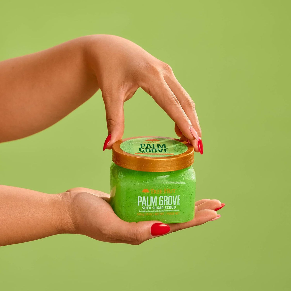 Tree Hut Shea Sugar Scrub Palm Grove with palm fronds