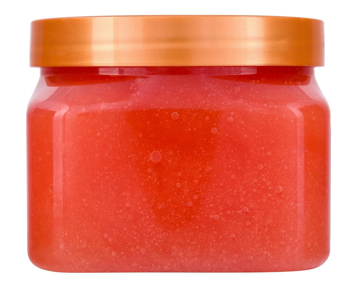 Tree Hut Shea Sugar Scrub Peach Sorbet 18 oz packaging
