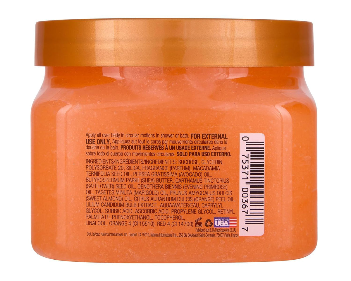 Tree Hut Shea Sugar Scrub Sunkissed Poppy 18 oz with fresh flowers