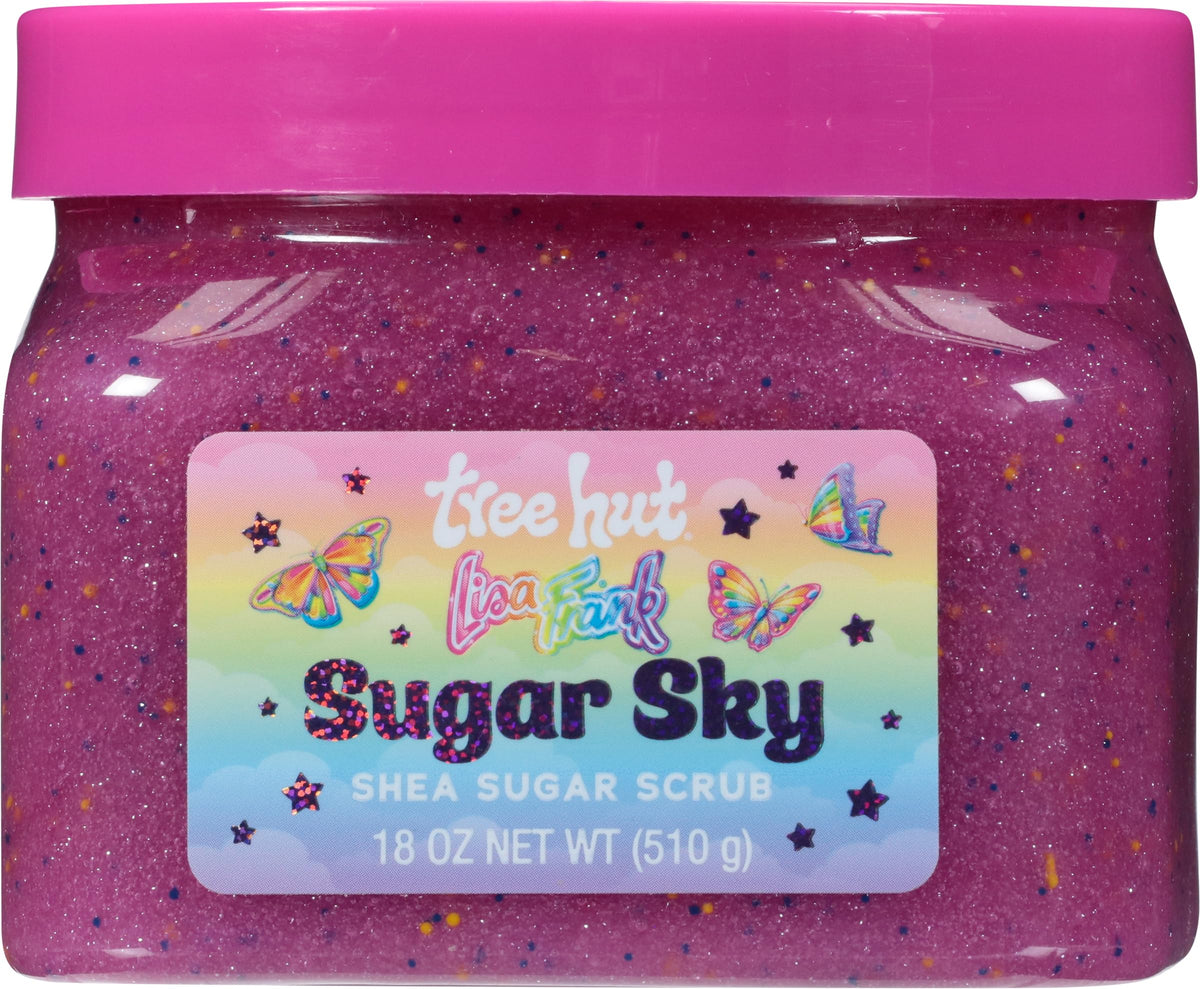 Tree Hut Sugar Sky Body Scrub 18 oz front view with packaging