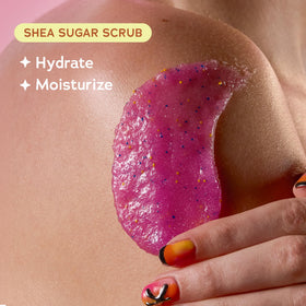 Tree Hut Sugar Sky Body Scrub with guava and banana ingredients