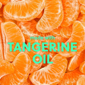 Tree Hut Tangerine Body Wash lather on bath pouf