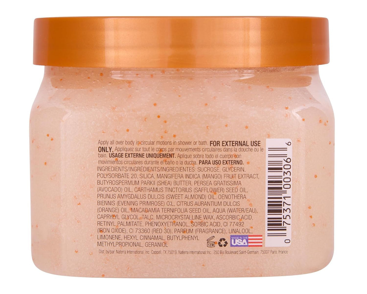 Tree Hut Tropical Mango Body Scrub 18 Oz texture close-up