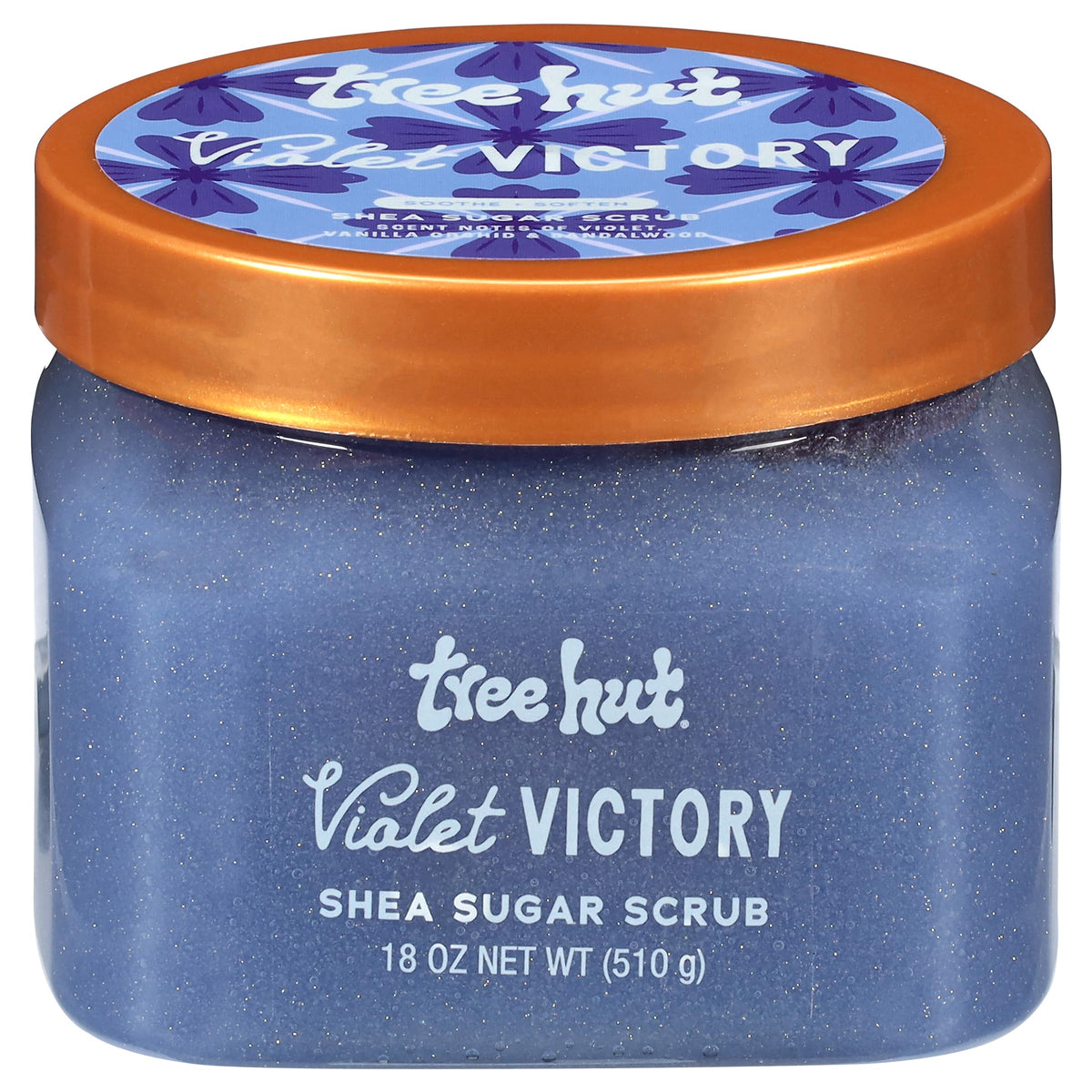 Tree Hut Violet Victory Body Scrub 18 Oz front view