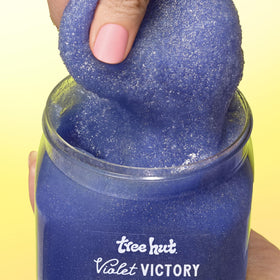 Tree Hut Violet Victory Body Scrub 18 Oz texture close-up