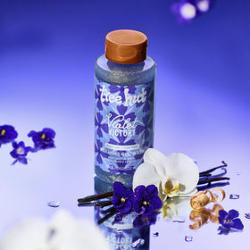 Tree Hut Violet Victory Body Wash back view with ingredient list