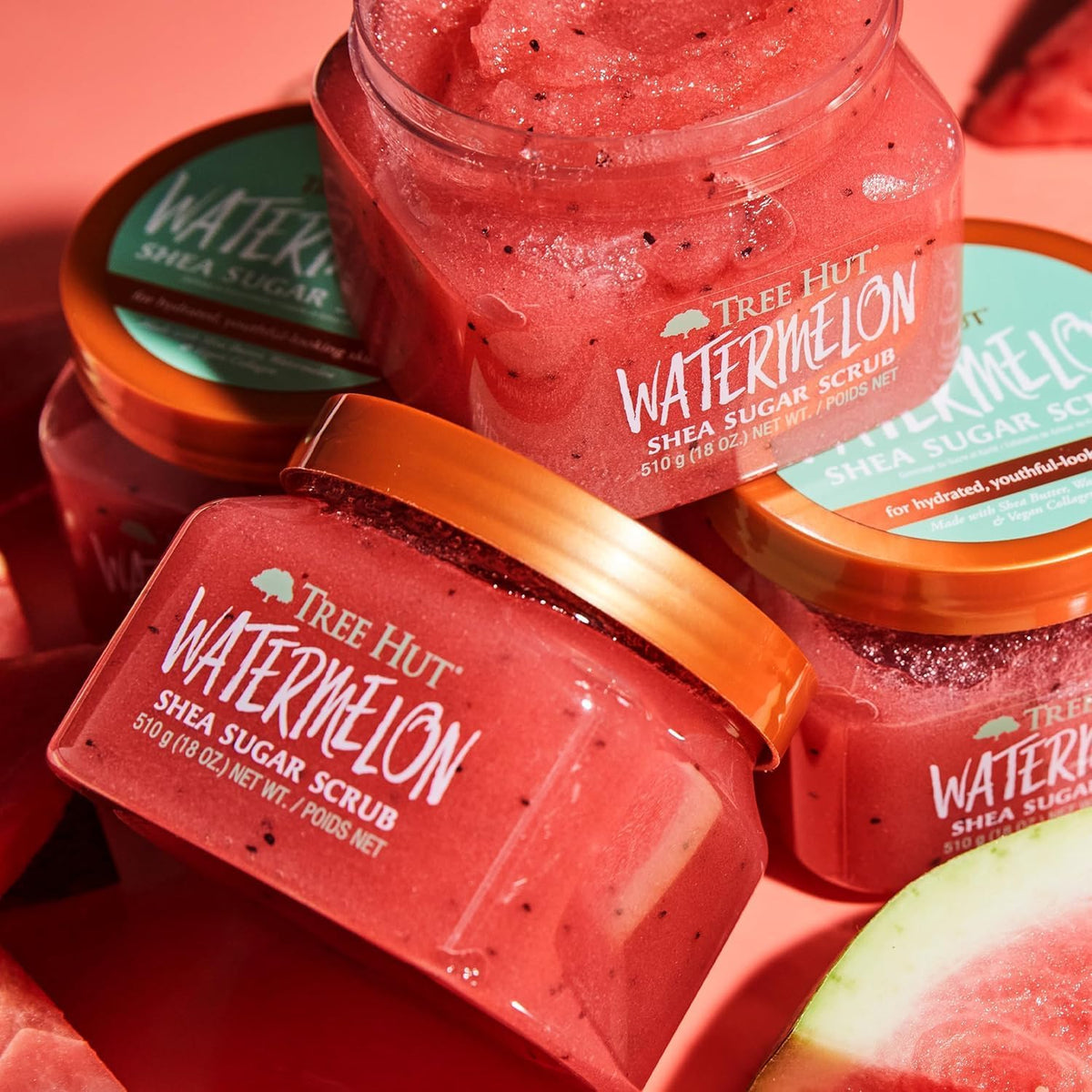Tree Hut Watermelon Body Scrub with fresh watermelon
