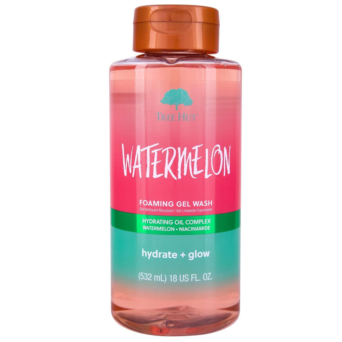 Tree Hut Watermelon Foaming Gel Wash 18 Fl Oz front view
