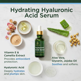 Tree of Life Hyaluronic Acid Serum bottle with dropper