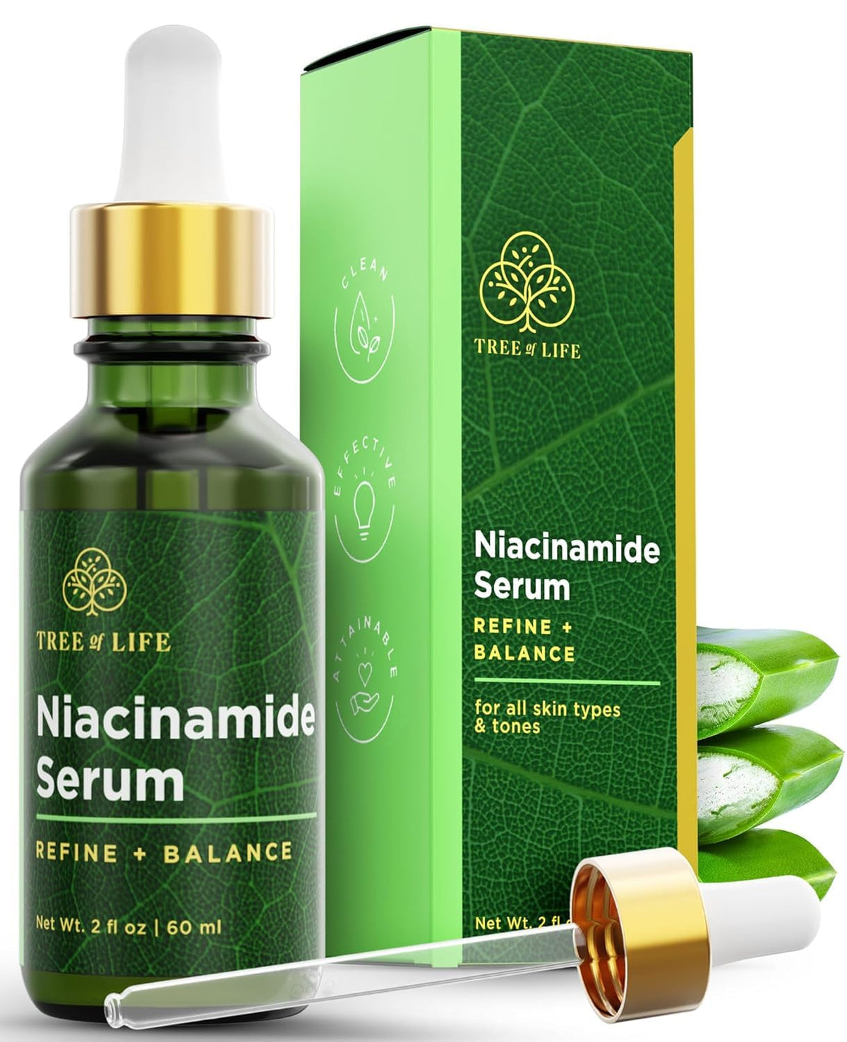 Tree of Life Niacinamide Serum 2 Fl Oz front view