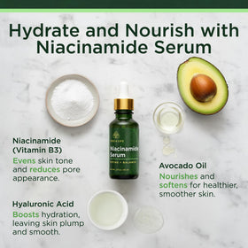 Tree of Life Niacinamide Serum bottle with dropper