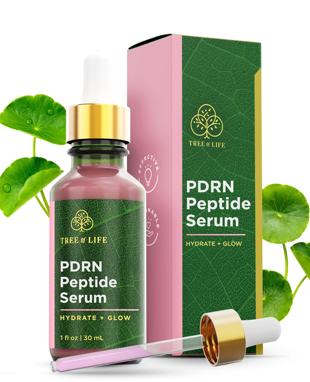 Tree of Life PDRN Serum front view with Salmon DNA and CICA