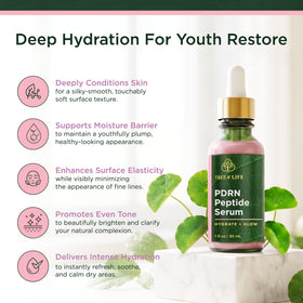 Tree of Life PDRN Serum texture on skin
