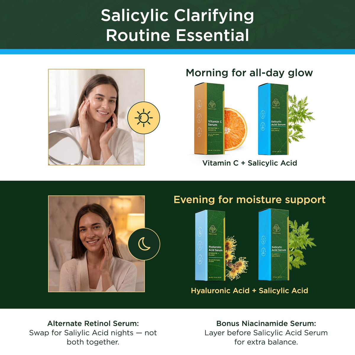 Tree of Life Salicylic Acid Serum 2% with ingredients