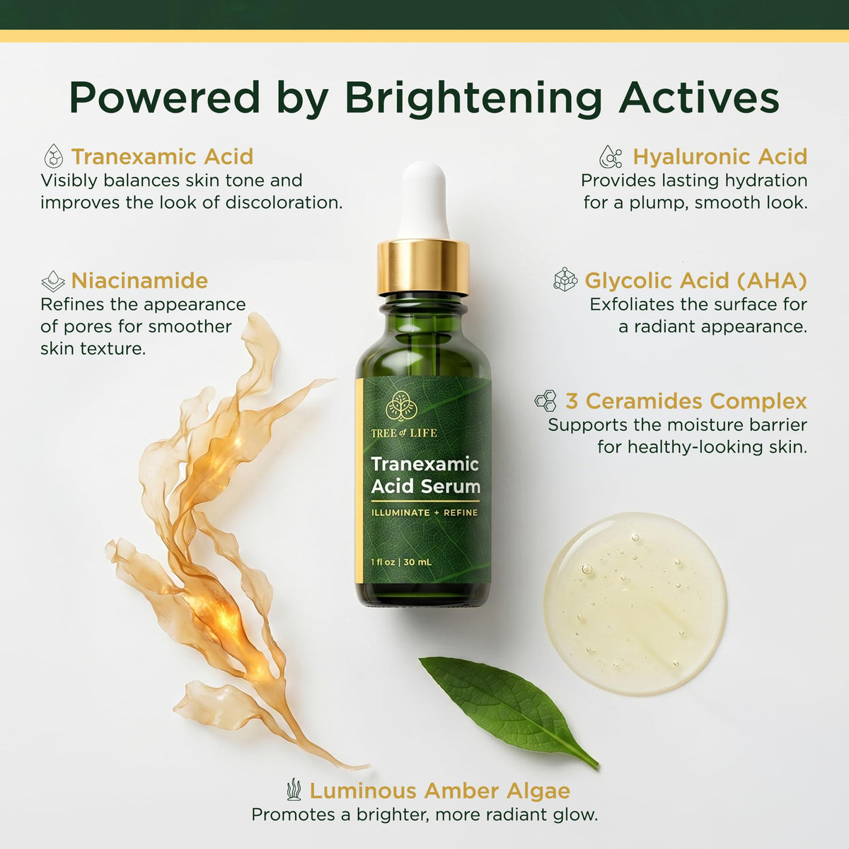 Tree of Life Tranexamic Acid Serum 1 Fl Oz back view