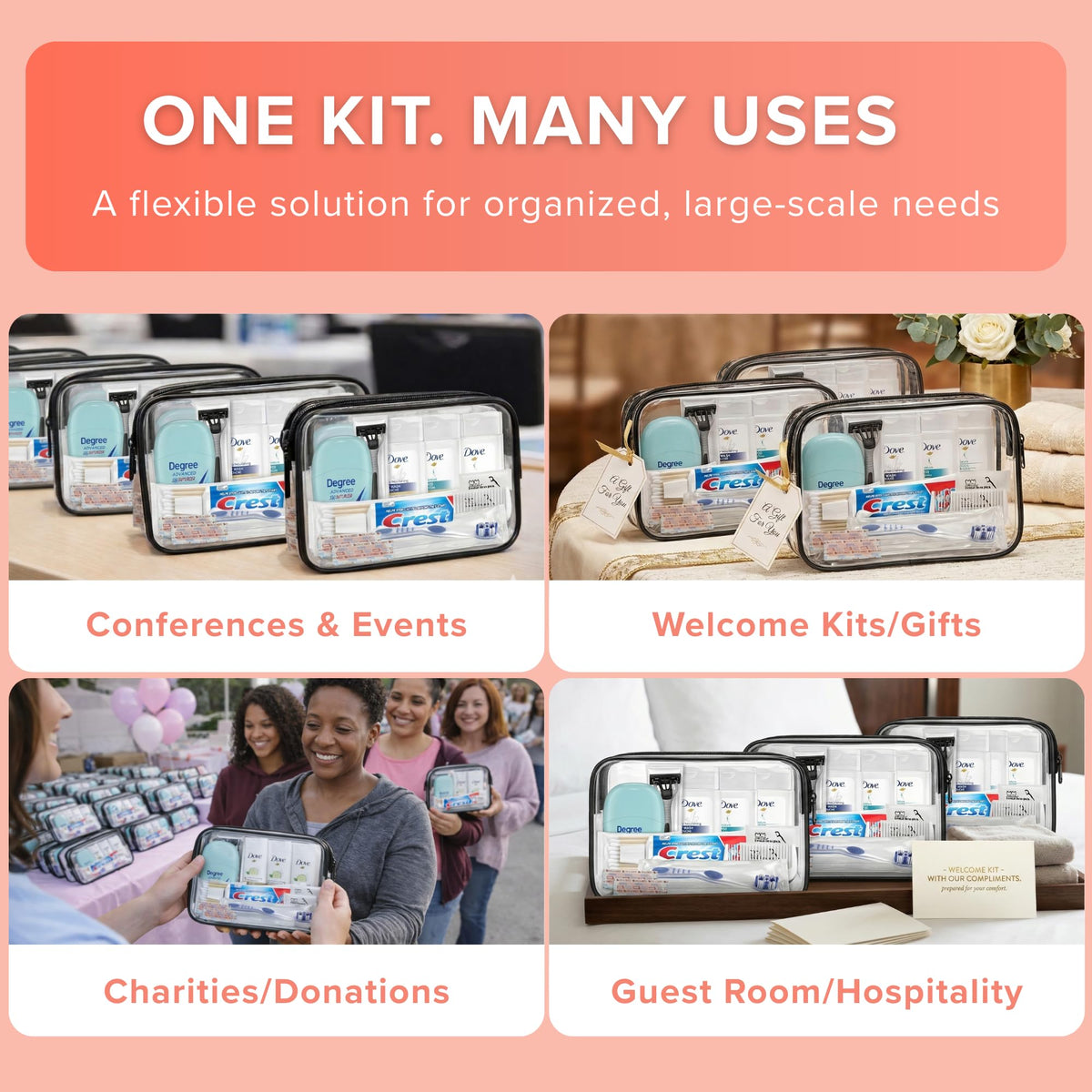 TREKTOTE shaving cream and razor included in the hygiene kit