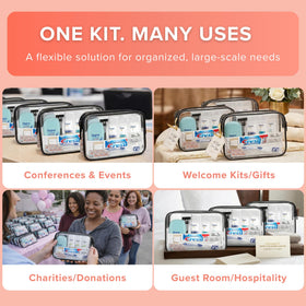 TREKTOTE shaving cream and razor included in the hygiene kit