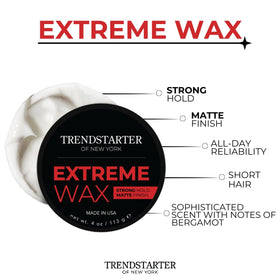 TRENDSTARTER Extreme Wax 4oz top view displaying product texture
