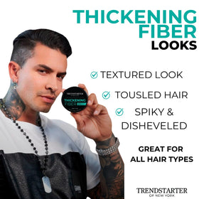 TRENDSTARTER Thickening Fiber 4oz application on hair