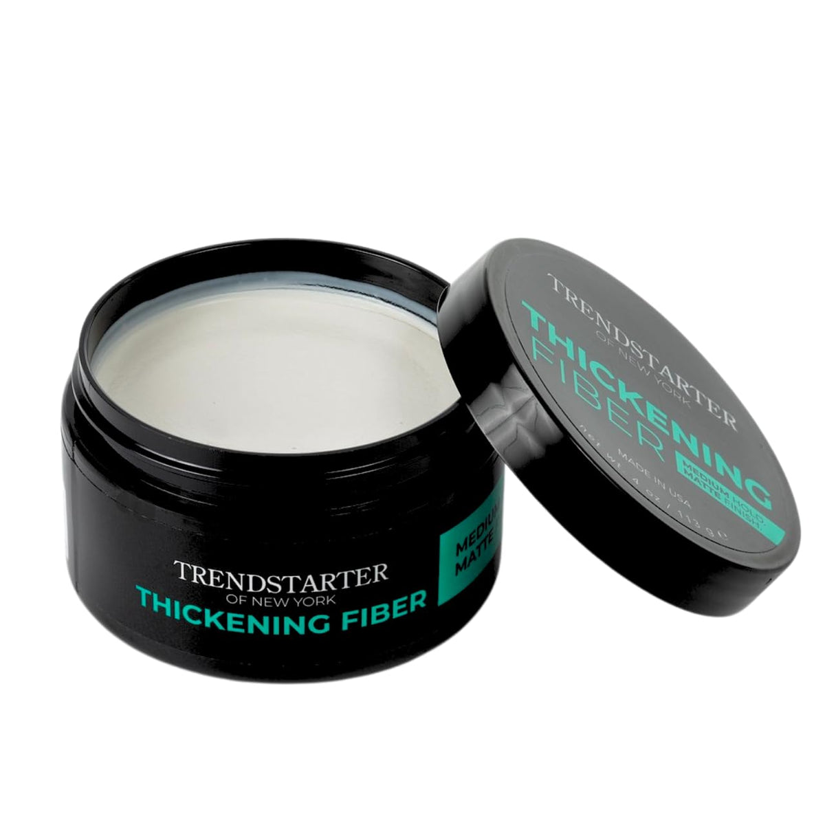 TRENDSTARTER Thickening Fiber 4oz in use for styling