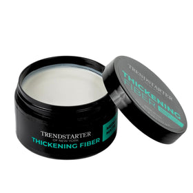 TRENDSTARTER Thickening Fiber 4oz in use for styling