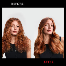 TRESemmé Anti-Frizz Finishing Spray 7 oz on a bathroom counter
