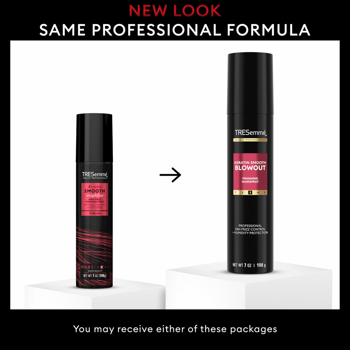 TRESemmé Anti-Frizz Finishing Spray 7 oz side view