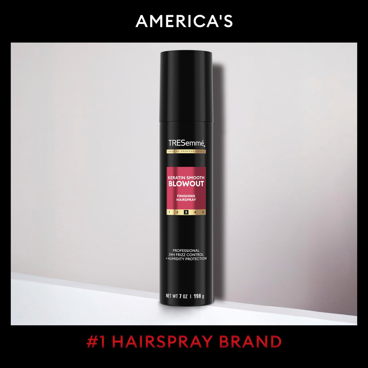 TRESemmé Anti-Frizz Finishing Spray 7 oz with packaging